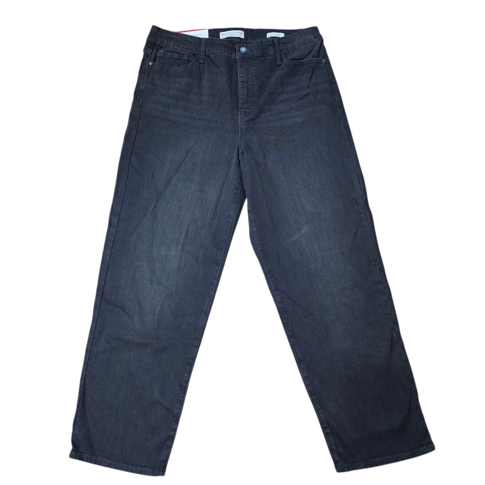 Social Standard by Sanctuary Slim‎ Straight Black Jeans Womens Size 14/32